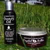 Best STRETCH MARK Complete Solution Kit- Medical grade microdermabrasion crystals mixed with Raw Cocoa Butter +organic 15 natural oils blend Stretch Mark COMPLETE KIT Microdermabrasion Crystal Butter & Green15 Oil shown to prevent and remove old stre view 1