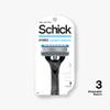 Schick Hydro 5 Disposable Razor for Men with Hydrating Gel Reservoir, 3 Count (Pack of 1) view 2