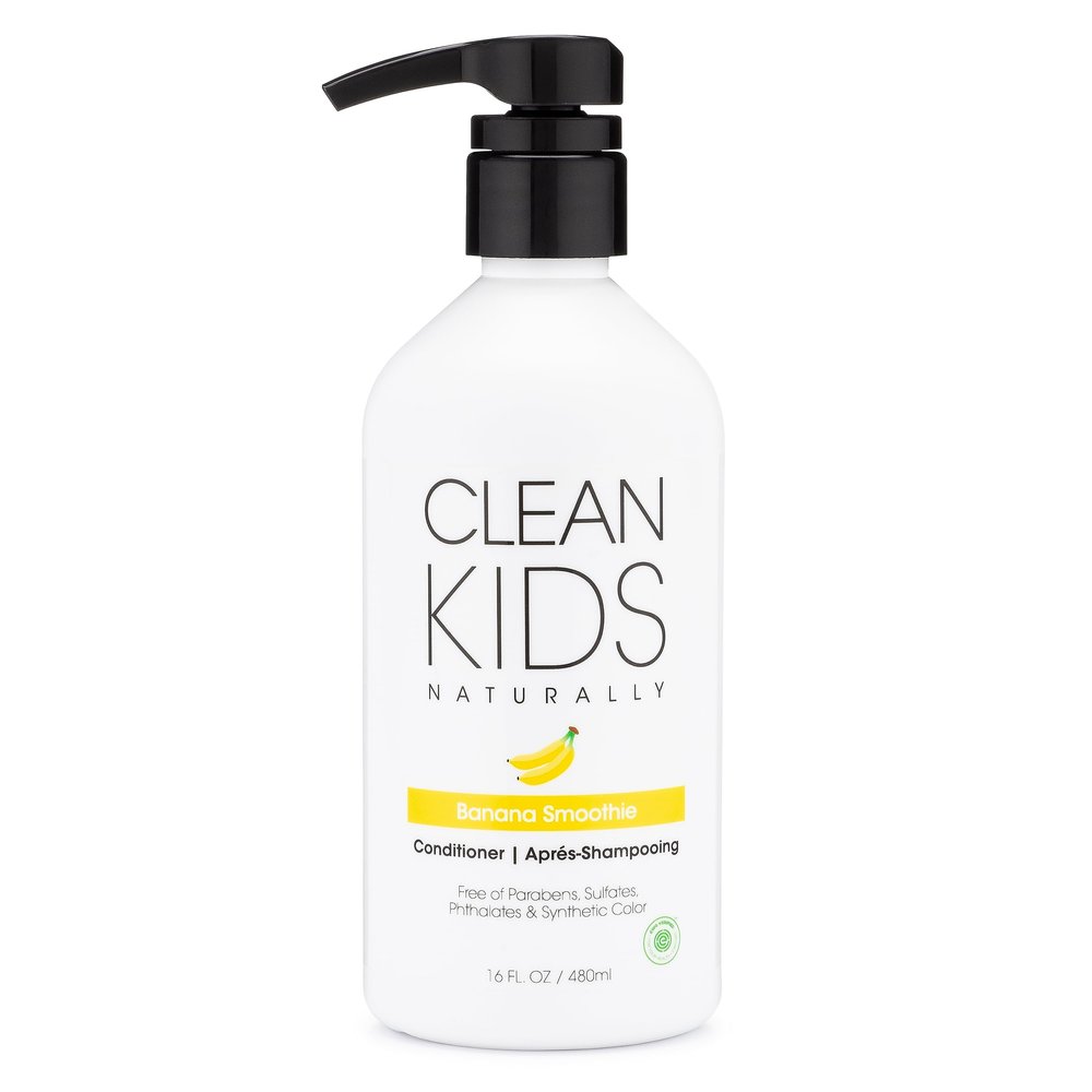 Clean Kids Naturally Conditioner, All-Natural, Gluten-free, Vegan, and Cruelty-free, Paraben-Free, EWG Verified, 16 oz (1 Bottle)