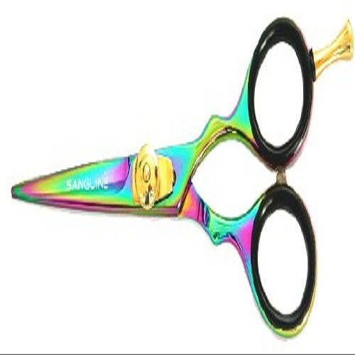 Titanium Mustache Scissors, Beard Trimming Scissors, Extremely Sharp - 5" (13cm) + Presentation Case and Tip Protector
