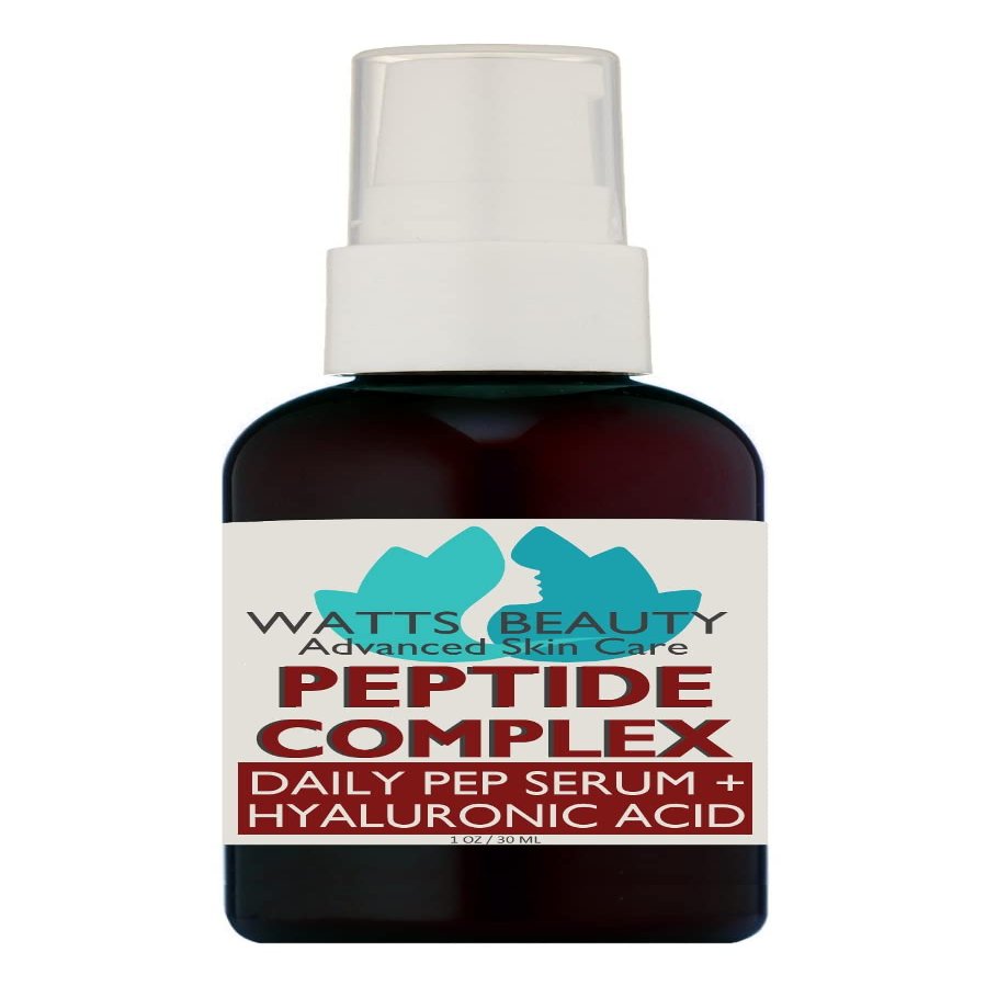 Watts Beauty Multi-Peptide Face Serum, Smooth Lines & Skin Bounce, 1 oz