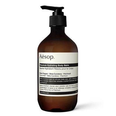 Aesop Resolute Hydrating Body Balm | Nourishing Moisture with Shea Butter, Macadamia and Coconut Oil Blend | Spicy & Woody Scent | 500 mL / 16.9 fl oz
