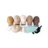 CHARLENE Erasable Make-up Mannequin Mask Kit for Training Practising (Tan Skin Tone Base, Closed Eyes) view 1