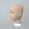 CHARLENE Erasable Make-up Mannequin Mask Kit for Training Practising (Tan Skin Tone Base, Open Eyes) view 2