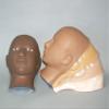CHARLENE Erasable Make-up Mannequin Mask Kit for Training Practising (Tan Skin Tone Base, Open Eyes) view 3