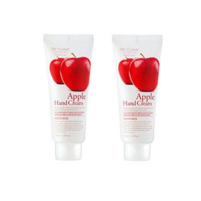 3w Clinic Moisturizing Apple Hand Cream 3.38oz 2pcs, All Skin Type