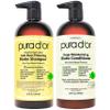 PURA D'OR Anti-Thinning Biotin Shampoo & Deep Moisturizing Conditioner Original Gold Label Set (24oz x2) Natural Earthy Scent, CLINICALLY TESTED Effective Results, Hair Thickening Product, Women & Men view 1