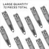 Diane D904 Stainless Steel Nail Clippers with Fold Out File - 72 Count (Pack of 1) view 4