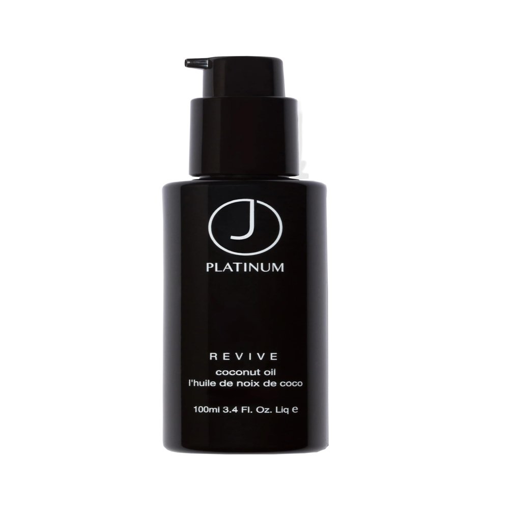 J Beverly Hills Platinum Revive Hair Oil with Argan Oil for Heat Protection, 3.4 Oz