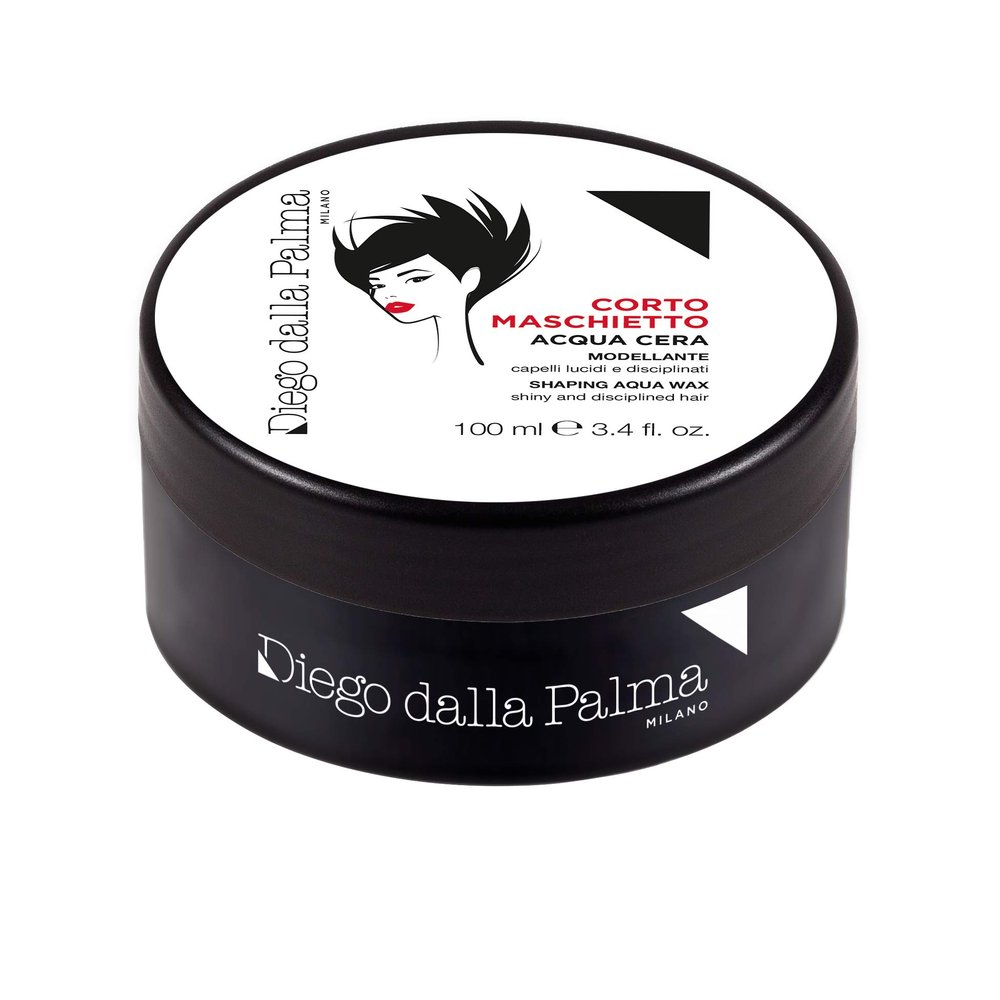 Diego Dalla Palma Shaping Aqua Hair Wax - Tames And Makes The Hair Manageable - Increases Hydration And Adds Shine - Perfect For Short And Layered Cuts - Get Textured And Tousled Looks - 3.4 Oz