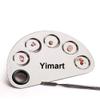 Yimart Pro Stainless Steel Makeup Cosmetic Artist Five Holes Mixing Pallete Spatula view 1