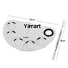 Yimart Pro Stainless Steel Makeup Cosmetic Artist Five Holes Mixing Pallete Spatula view 2
