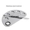 Yimart Pro Stainless Steel Makeup Cosmetic Artist Five Holes Mixing Pallete Spatula view 3