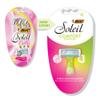 BIC Soleil Comfort Scented Disposable Razors for Women, Sensitive Skin Razor with Aloe Vera and VItamin E Lubricating Strip and 4 Blades, 3 Piece Razor Set view 1