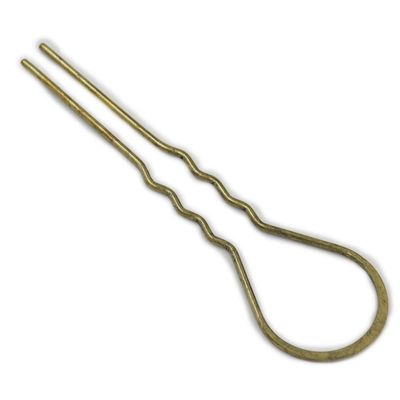 10 Pcs 105mm 4 1/8" U-Fat Plug Hair Fork Hair Clips Stick Pin Hair Bow Accessories for Girls Womens Color Bronze