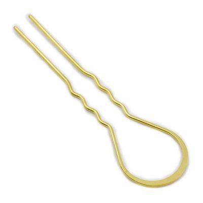 10 Pcs 105mm 4 1/8" U-Fat Plug Hair Fork Hair Clips Stick Pin Hair Bow Accessories for Girls Womens Color Gold