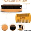 Beard Brush and Comb - Natural Boar Bristle Beard Brush & Beard Comb for Men - Facial Hair Care Gift Set for Men - Mustache Styling, Grooming & Shaping Tools view 2