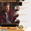 Beard Brush and Comb - Natural Boar Bristle Beard Brush & Beard Comb for Men - Facial Hair Care Gift Set for Men - Mustache Styling, Grooming & Shaping Tools view 3