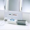 JERDON Tri-Fold Two-Sided Makeup Mirror with Lights - Vanity Mirror with 5X Magnification & Multiple Light Settings - White Base - Model JGL9W view 4