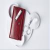 ZWILLING Manicure Set (5 piece, snap button case, nappa leather, pedicure, with nail and cuticle scissors), Premium, Red view 2