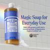 Dr. Bronner's Pure-Castile Magic Liquid Soap - Made with Regenerative Organic Certified Oils- 18-in-1 Uses for Face, Body, Hand, Hair, Laundry & More- Vegan, Non-GMO- Body Wash- Peppermint,32oz view 2