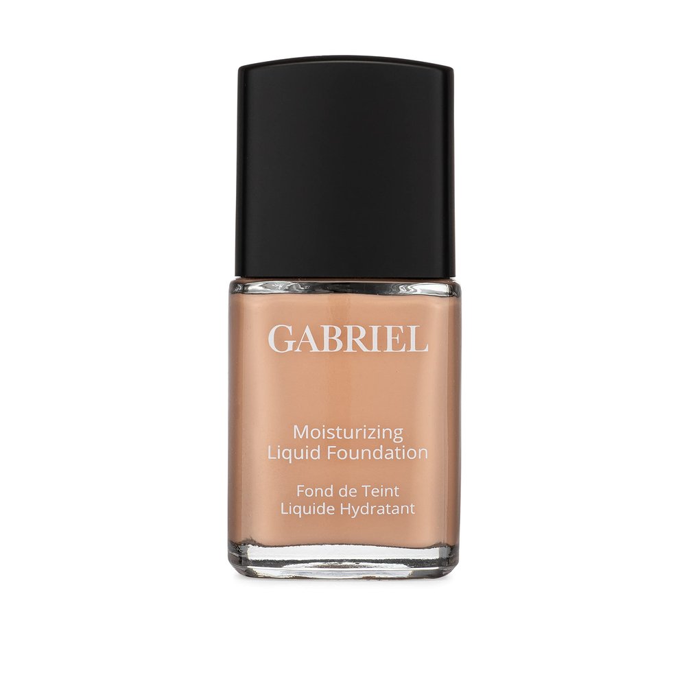 Gabriel Cosmetics Liquid Foundation, Organic Formula- 1 fl oz. (True Beige, 1.0)