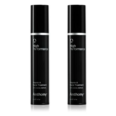 Anthony High-Performance Vitamin A Treatment, Anti-Aging Face Cream with Shea Butter & Squalane, Anti-Wrinkle Moisturizer for Sensitive Skin, Youthful Glow, 1.6 Fl Oz, 2 Pack