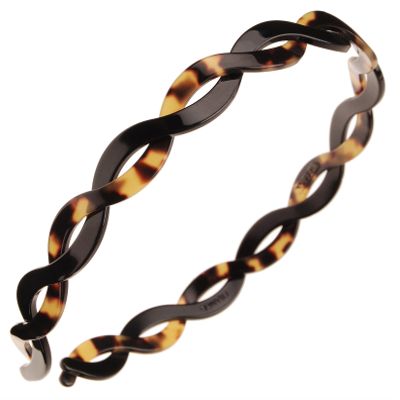 France Luxe Twist Ultracomfort Headband - Black/Tokyo