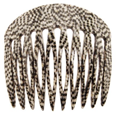 France Luxe Classic European Side Comb - Opera Silver