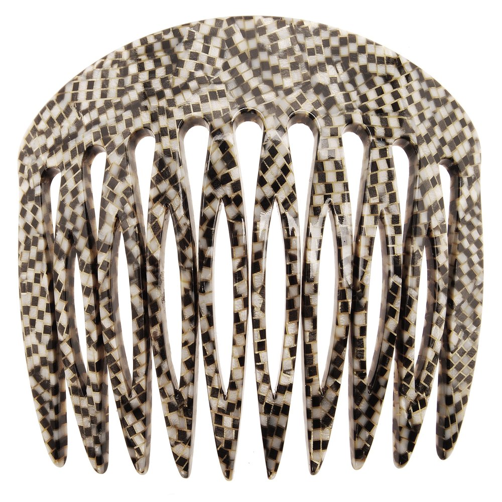 France Luxe Classic European Side Comb - Opera Silver