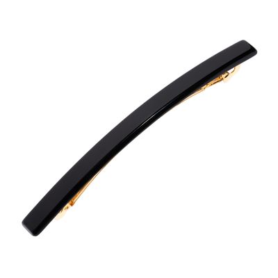 Black Hair Barrette for Women with Thin Hair, Elegant Long & Skinny French Barrette, Strong Hold, Lightweight, Damage-Free Design | France Luxe