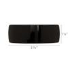 Large Black Hair Barrette for Thick Hair, Rectangle Volume French Barrette for Women, Strong Hold, Comfortable and Easy to Use, Polished Sheen | France Luxe view 2