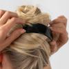 Large Black Hair Barrette for Thick Hair, Rectangle Volume French Barrette for Women, Strong Hold, Comfortable and Easy to Use, Polished Sheen | France Luxe view 3