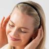Black Headband for Women, France Luxe 1/2" Ultracomfort, Flexible Fit Plastic Headband with Gentle Teeth, Comfortable, All-Day Hold view 3