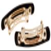 France Luxe Mini Rectangle Barrette, Black, Set of 2 - Classic French Design For Everyday Wear view 2