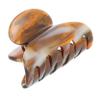 French Hair Clip for Thin or Short Hair, Mini Couture Claw Clip for Women, Strong No Slip Hold, Gentle Grip, Lightweight, Caramel Horn Beige | France Luxe view 1