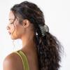 Silver Hair Clip for Women, Medium Couture Claw Clip for Thick or Fine Hair, Slip-Free Strong Hold, Lightweight, Damage-Free French Design, Opera Silver | France Luxe view 4