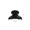Black Hair Clip for Thin or Short Hair, French Mini Couture Claw Clip for Women, Strong No Slip Hold, Gentle Grip, Lightweight, Polished Black | France Luxe view 2