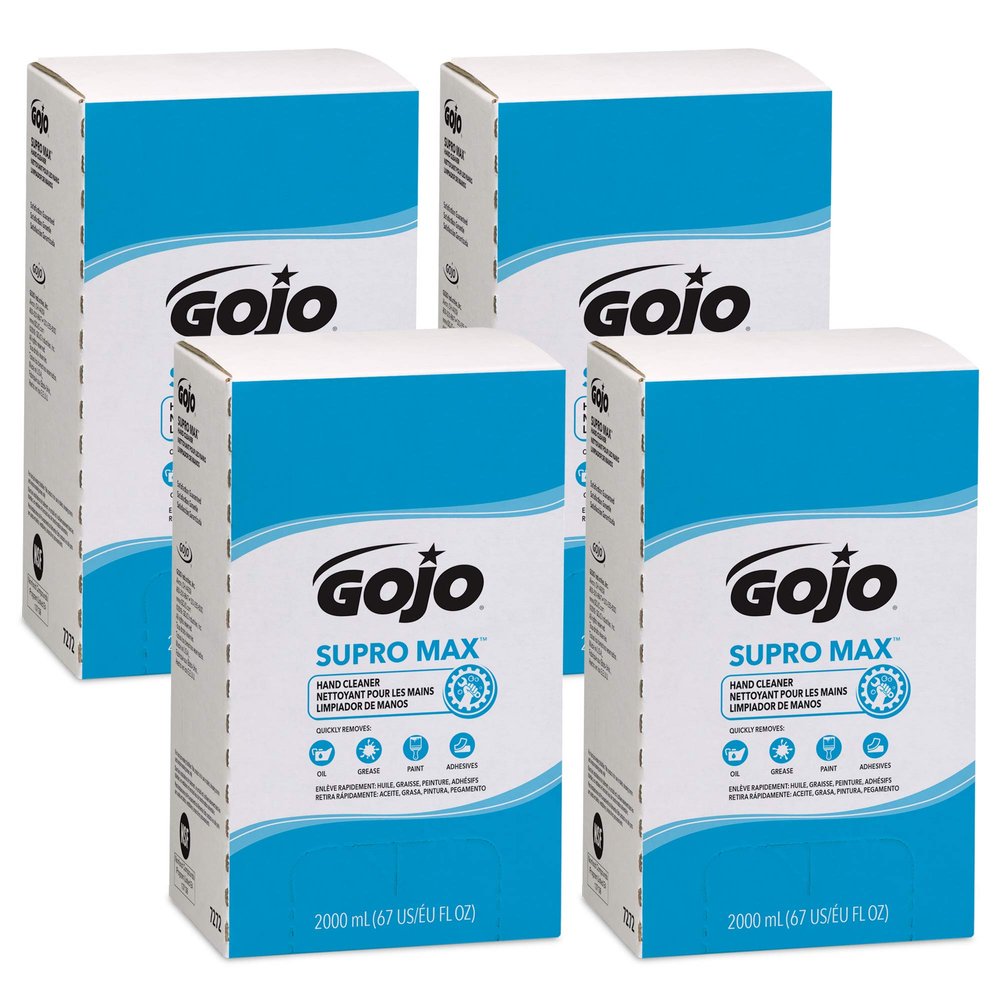 GOJO SUPRO MAX Hand Cleaner, Citrus Scent, 2000 mL Heavy Duty Hand Cleaner Refill for GOJO PRO TDX Push-Style Dispenser (Pack of 1) - 7272-04