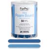 ForPro Professional Collection Mini Foam Board, Double-Sided Nail File, 220/320 Grit, 3.5 L x .5 W, Blue, 50-Count view 1