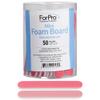 ForPro Professional Collection Mini Foam Board, Double-Sided Nail File, Pink, Black, 400/600 Grit, 3.5 l x .5 w, 50 Count view 1