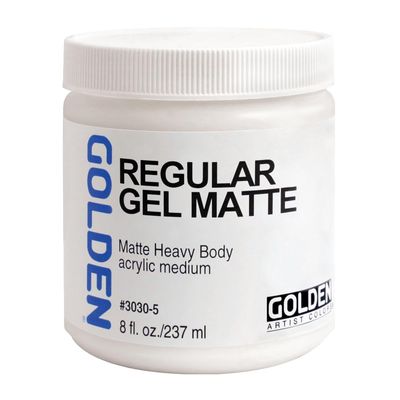 Golden Regular Matte Gel Medium-8 ounce