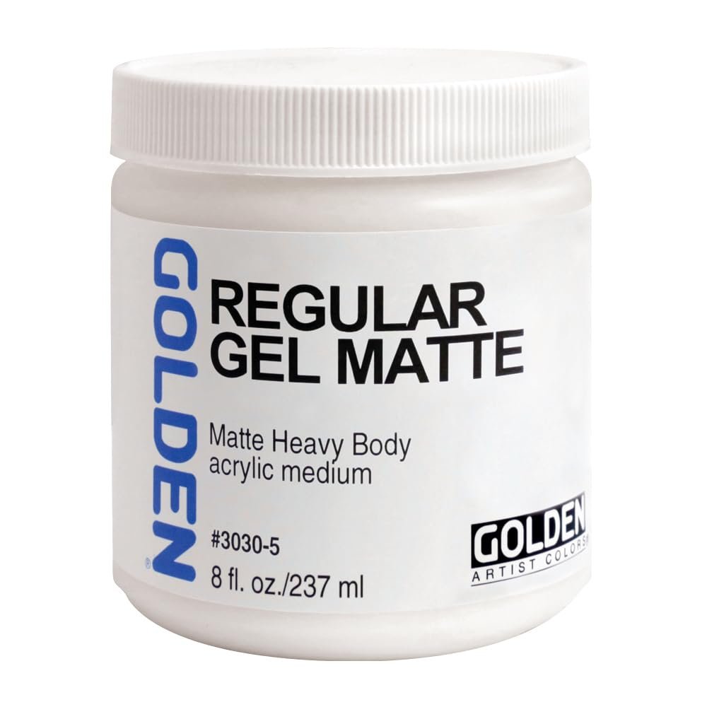 Golden Regular Matte Gel Medium-8 ounce