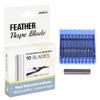 Feather - Nape Blades - Single Edge Guarded Replacement Blades  Fits Feather Nape & Body Razor  For Thinning, Layering, Precision Styling & Body Hair Removal  Japan Made - 10 Pack view 1