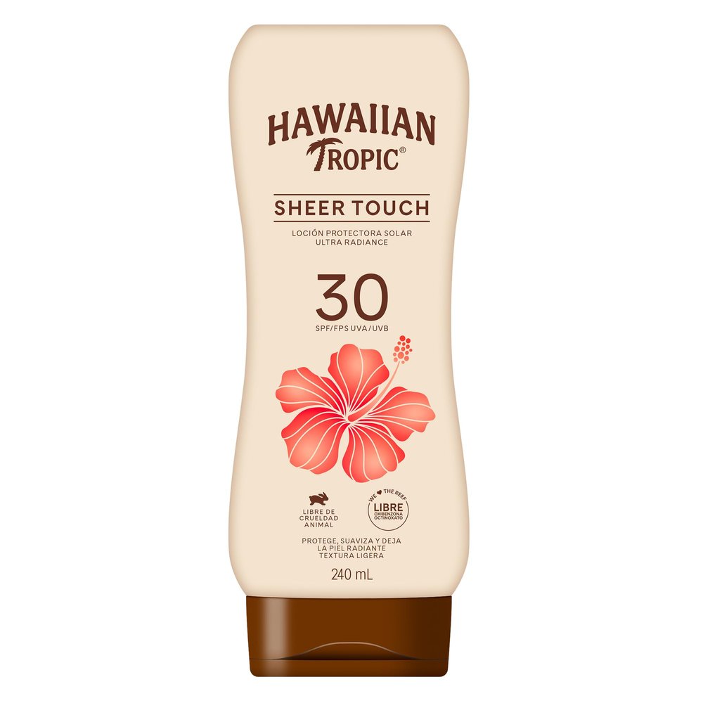Hawaiian Tropic 30 Plus Sheer Touch Sunscreen Lotion, 8 Ounce