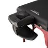 31" Montclair ThermaTop Master Massage Portable Massage Table with Memory Foam, Reiki Panels, & Shiatsu Cables (Black& Mahogany) Esthetician Bed- Lash Table view 3
