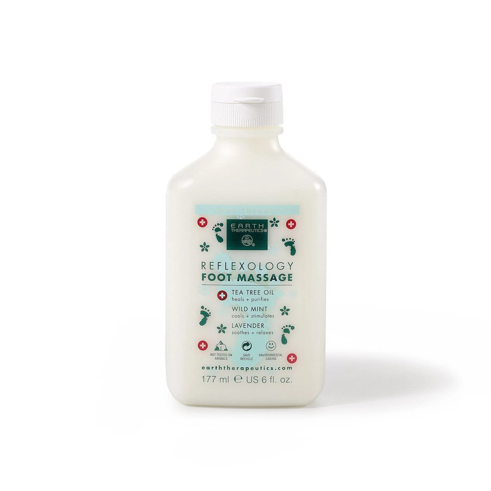 Earth Therapeutics Reflexology Foot Massage Lotion  Remove Calluses and Treat Your Dry Feet- Intense Moisturizing  Great for Therapeutic Foot Reflexology Massages