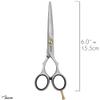 Jaguar Hairdressing Shears Pre Style Ergo 6.0 Inch Professional Stainless Steel Hair Cutting & Trimming Scissors for Salon Stylists and Barbers, Satin Finish Look, Classic Design, Made in Germany view 3