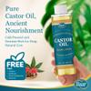 Baar Cold-Pressed Castor Oil, Cold-Processed, Hexane-Free, Palma Christi, for Skin, Hair, Massage & Castor Oil Packs, BPA-Free Bottle, 8 oz. view 2