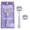 Gillette Venus ComfortGlide Freesia Women's Razor - 1 handle + 2 refills view 1